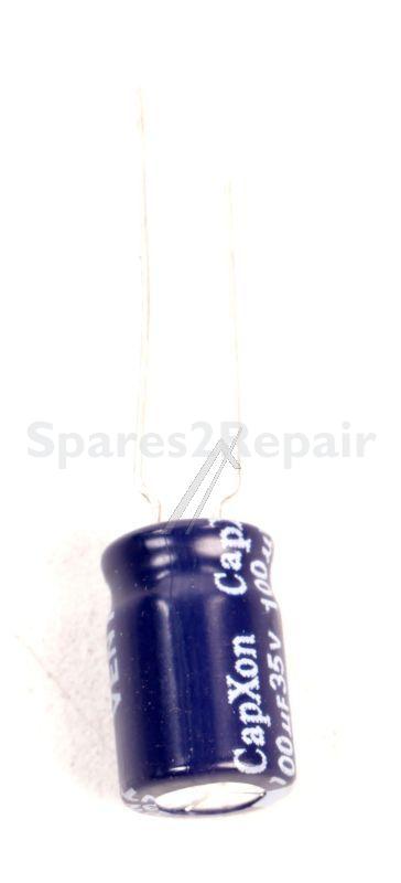 Vestel Capacitor - 100uf-35v 30000354 Cap El 100µf 35v M 190ma 8x11