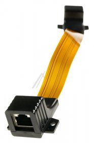 Isdn Western Plug/western Sock - Rj45 FensterdurchfÜhrung Ultra-slim 0,25 M