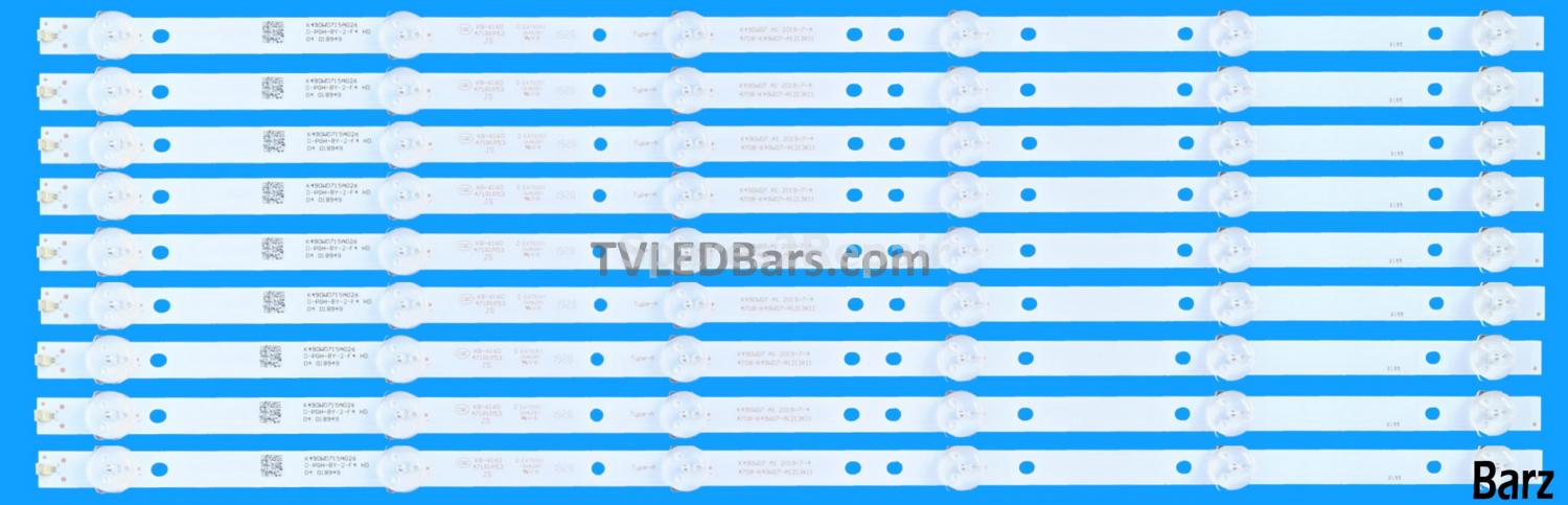 Philips Barz LED Backlight Array Philips 49PFT4001/05 4708-K490WD-A1213K21 + 4708-K490WD-A1213K11 9pcs