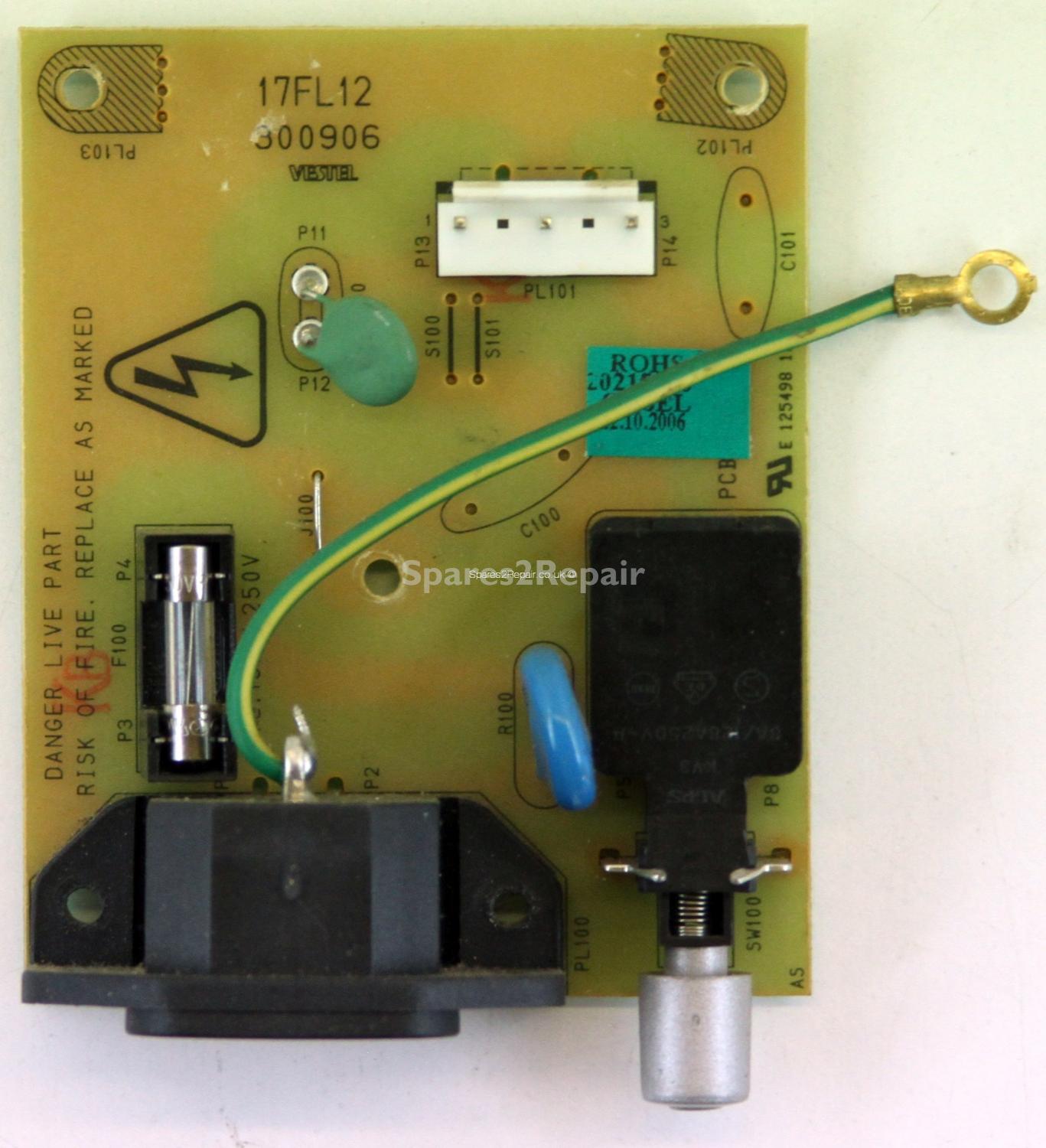 Bush IDLCD32TV22HD - AC Socket - 17FL12 - 300906 - 20215056