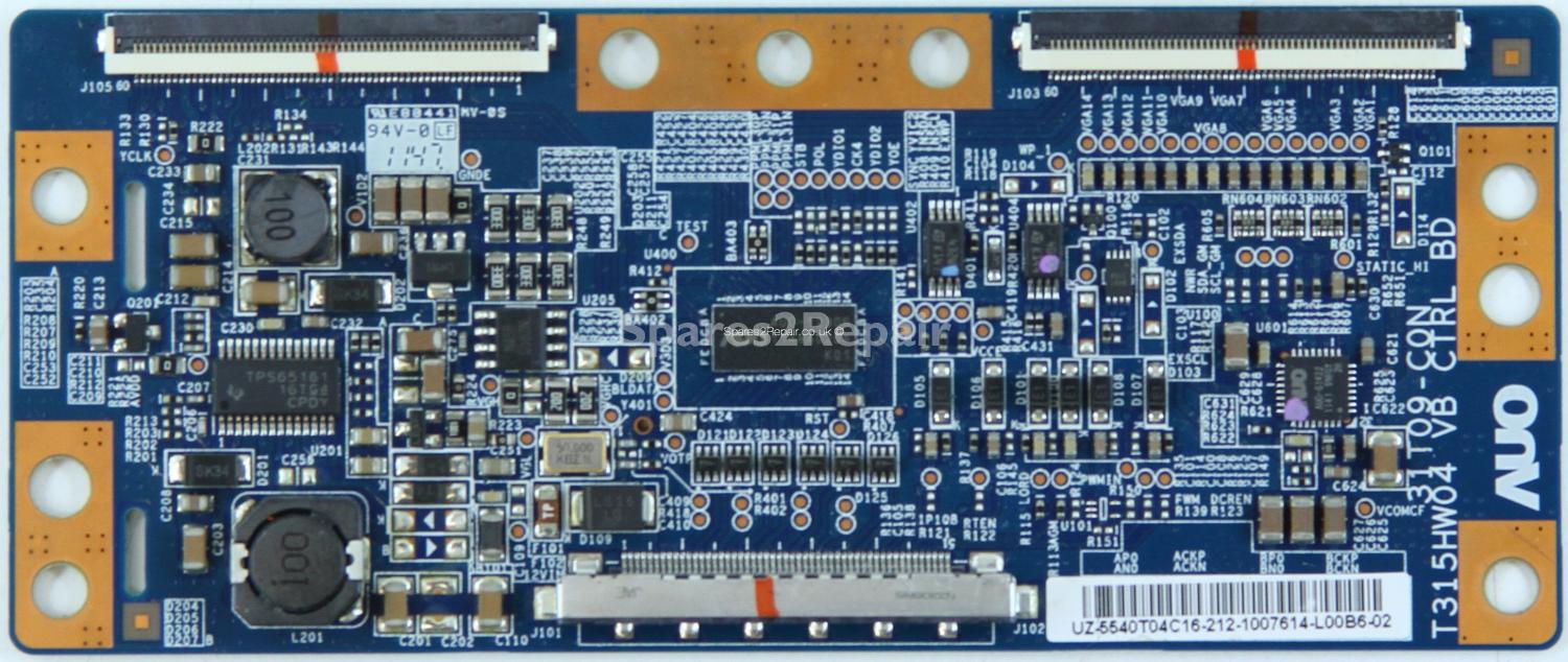 Bush LCD40FHDA8 - T-Con - 55.40T04.C16 - 31T09-C0N - T315HW04 VB CTRL BD