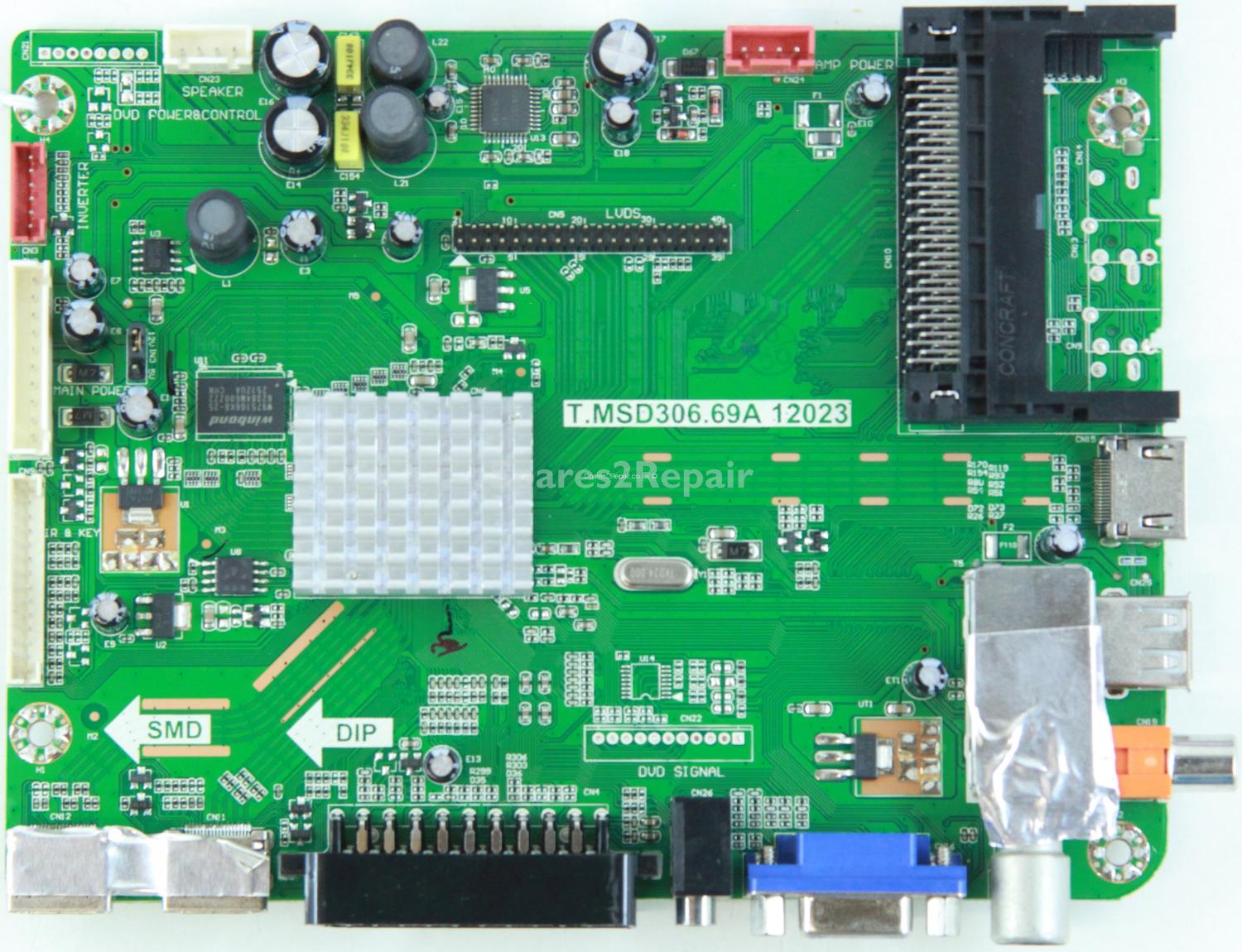 Bush 32/191F3D - Main AV -T.MSD306.69A 12023 - A13010230 - T315HB01-V1 - 4501619