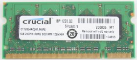 Crucial 1Gb PC2-5300S DDR2-667 Laptop Memory
