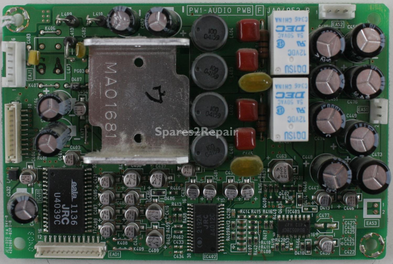 Hitachi 42PD4200 - AMP - JA04953-B - PW1-AUDIO PWB - 4202007-02R1-B