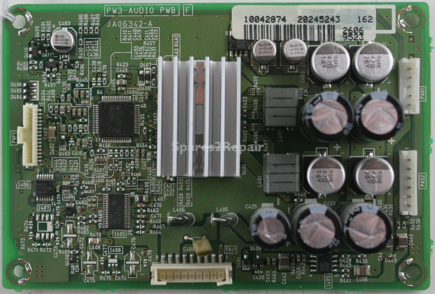 Hitachi 42PD9700U - AMP - JA06342-A - PW3-AUDIO PWB F - 20245243