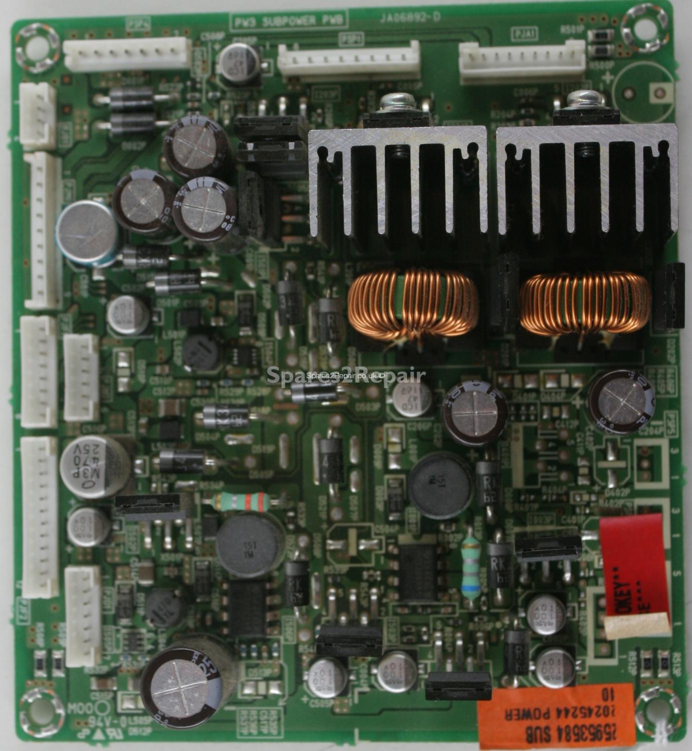 Hitachi 42PD9700U - Power - JA06892-D - PW3 SUBPOWER PWB - 20245244