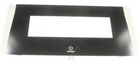 Oven outer Door - C00286958 Door Glass Outer Window White And Angle [Whirlpool Indesit]