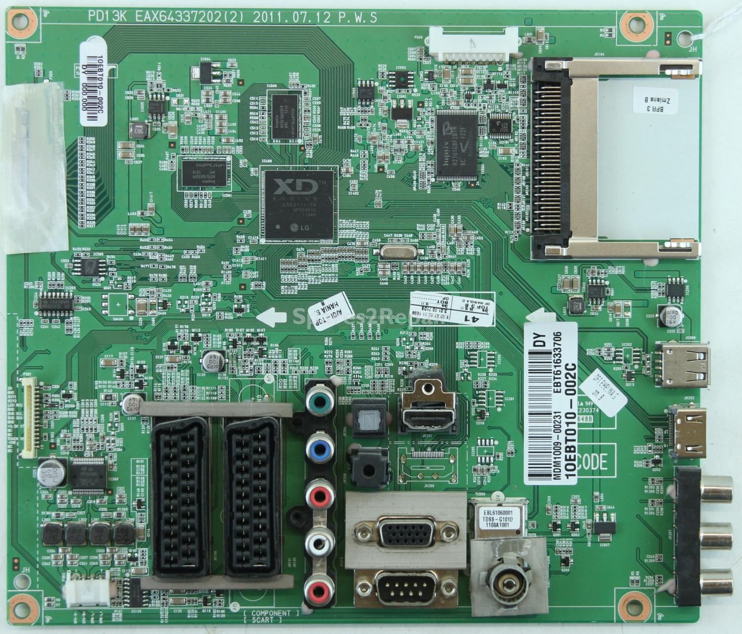 LG 42PT353K - Main AV - EAX64337202(2) - EBT61633706 - PD13K