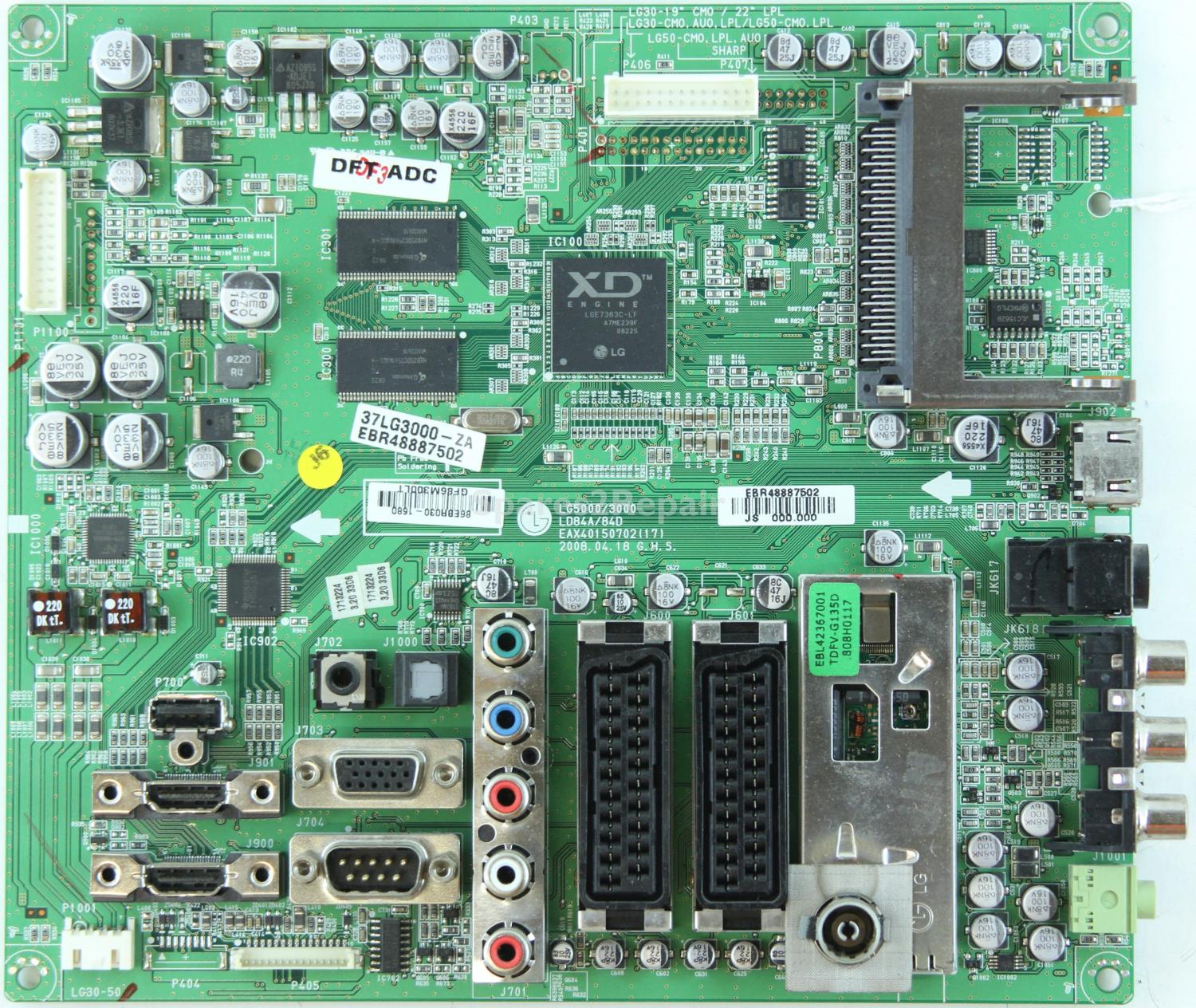 LG 37LG3000 - Main AV - EBR48887502 - EAX40150702(17) - LD84A/84D - LG5000/3000