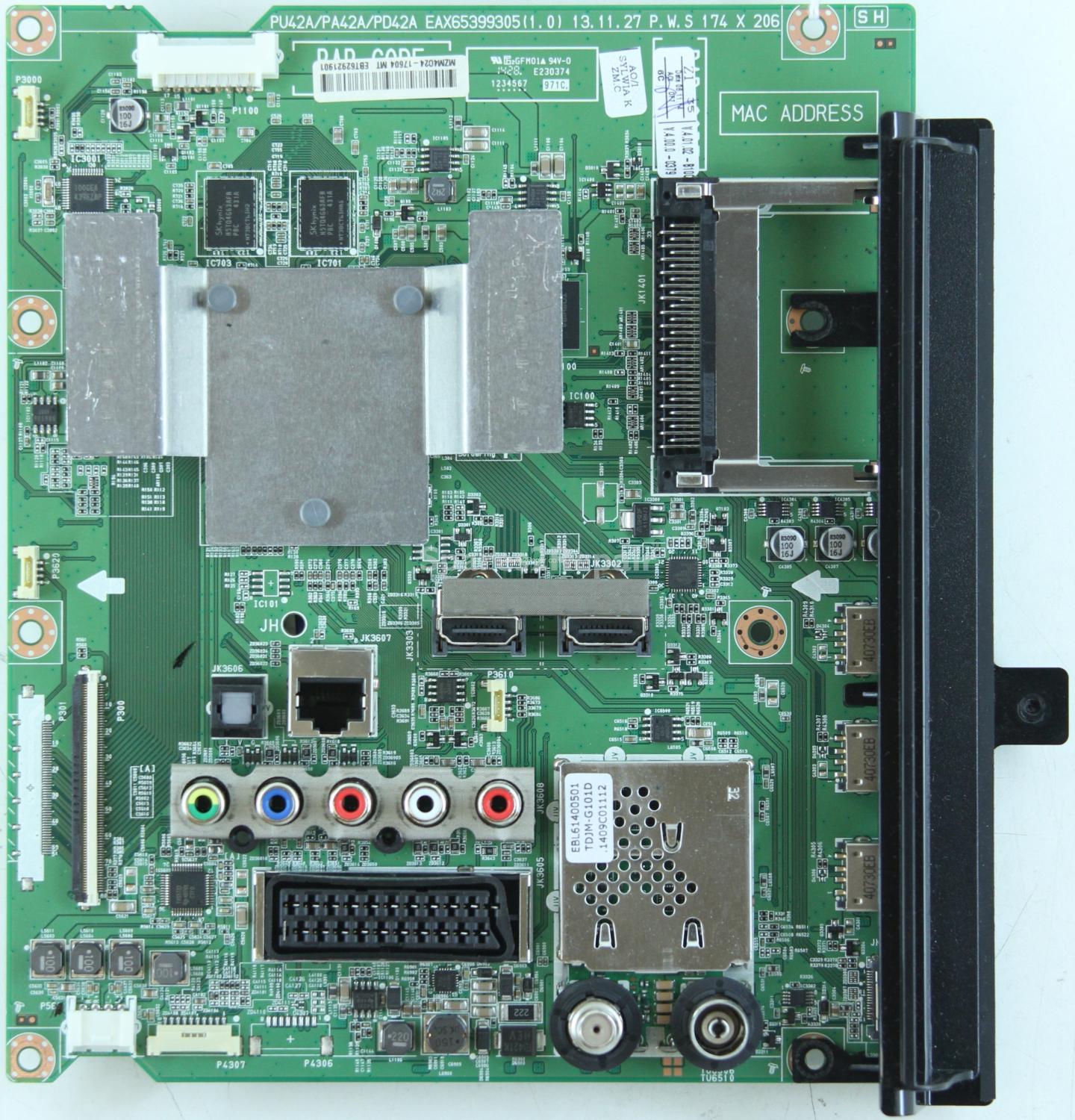 LG 50PB660V - Main AV - EBT62921901 - EAX65399305(1.0) - PU42A/PA42A/PD42A