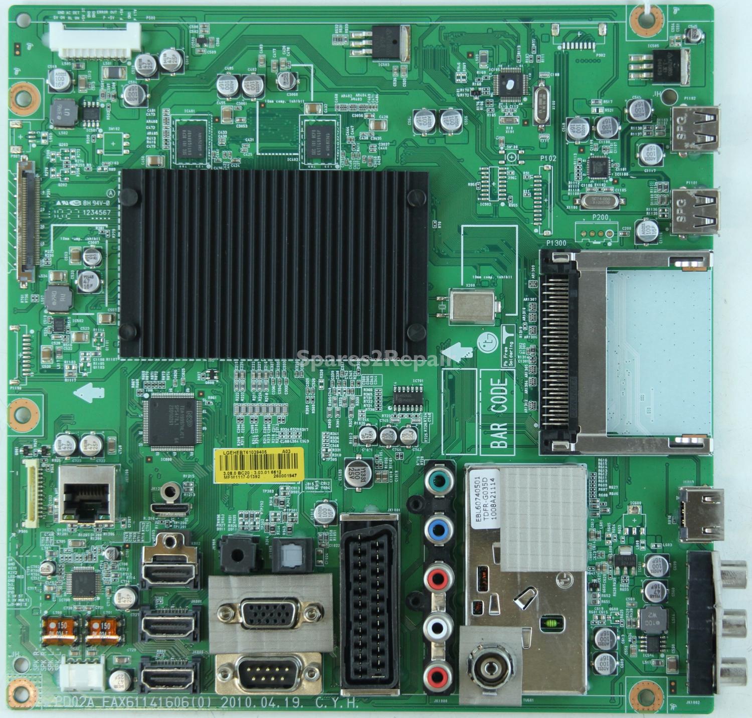 LG 50PK90 - Main AV - EAX61141606 (0) - EBT61039405