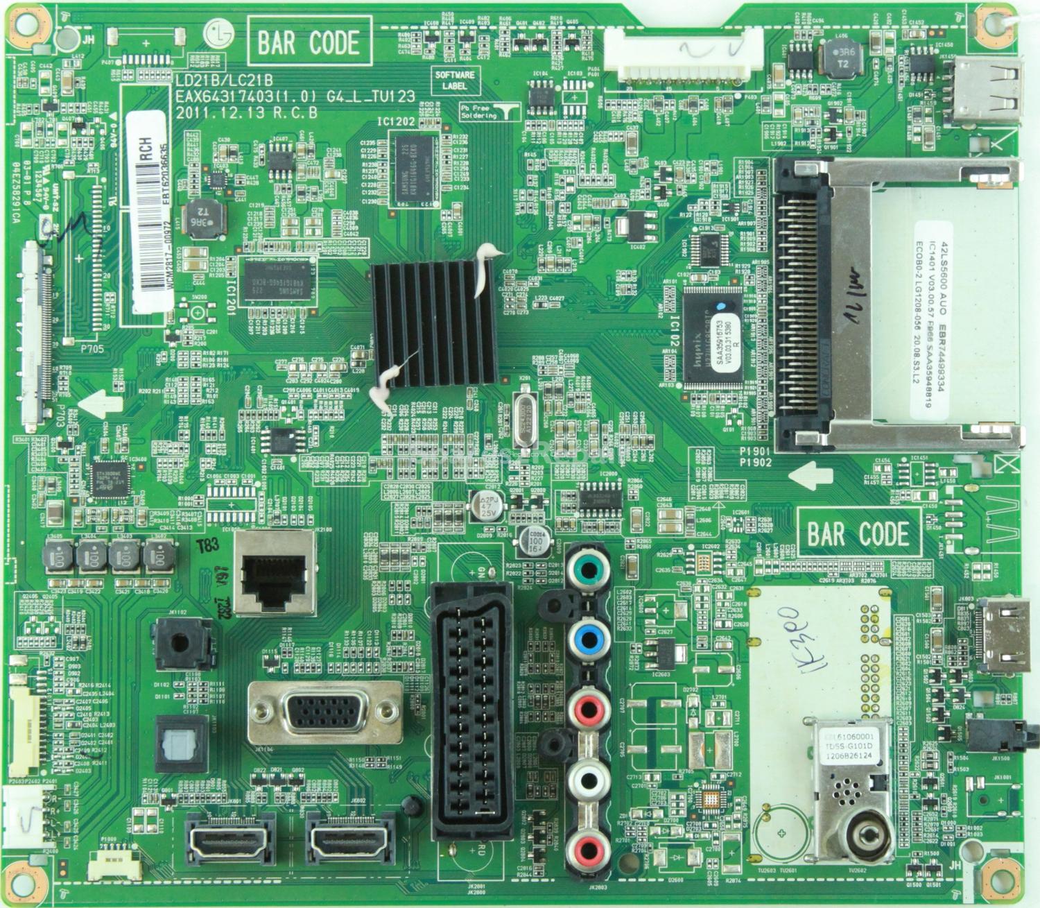 LG 42LS5600 - Main AV - EAX64317403 (1.0) - EBR74499334 - EBT62036635