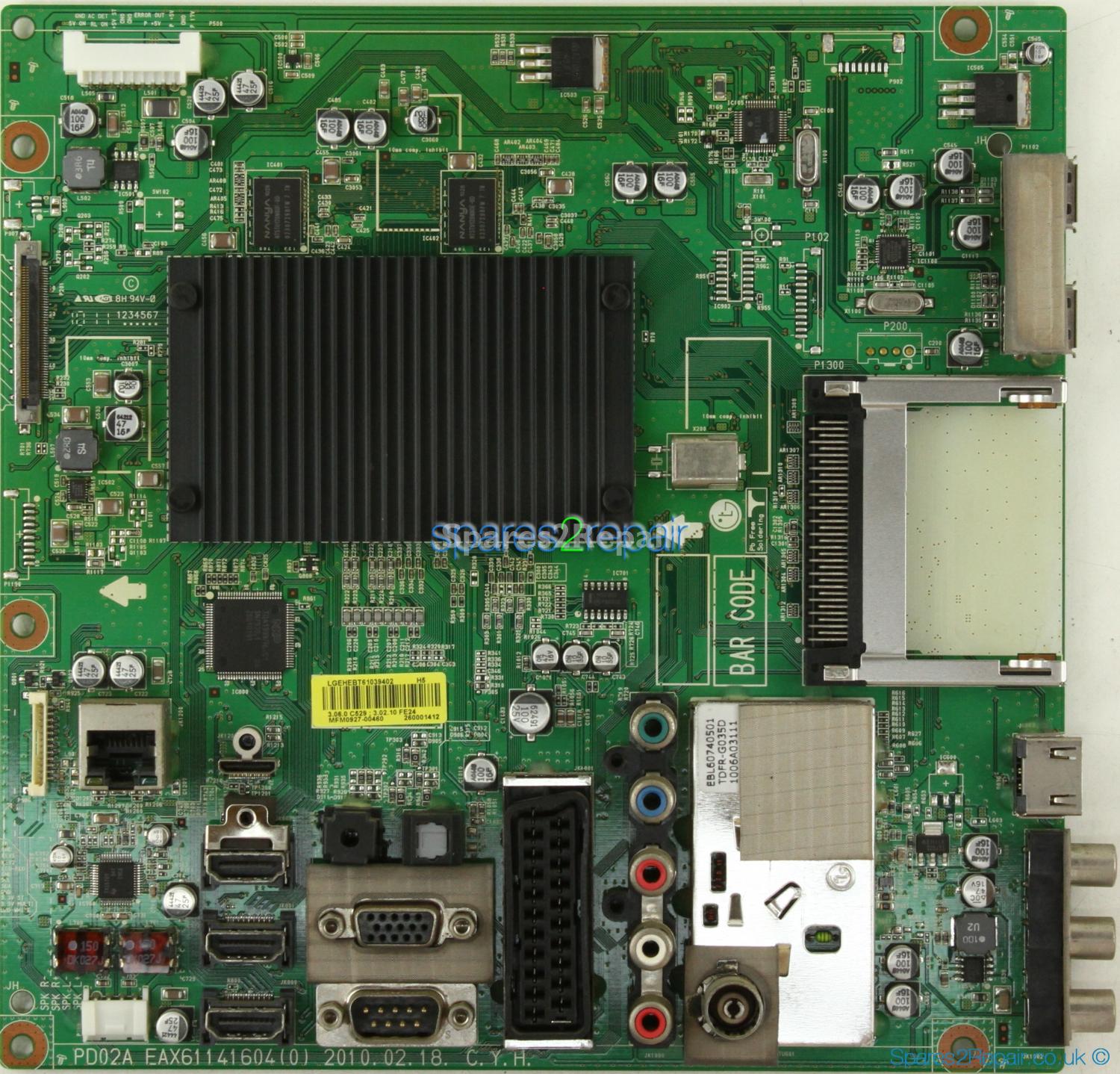 LG 50PK590 - Main AV - EBT61039402 - EAX61141604(0) - PD02A