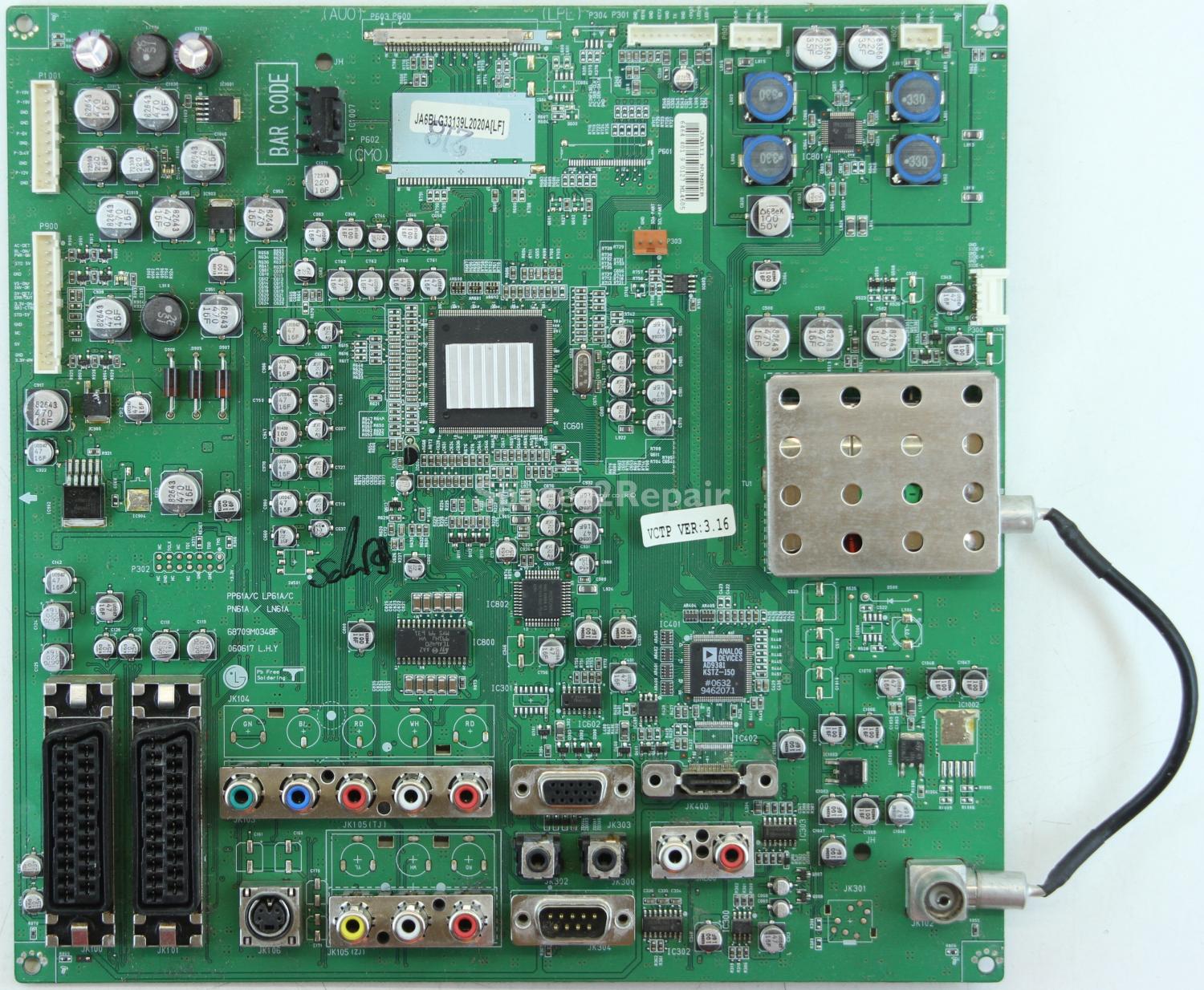 LG 32LC2R - Main AV - 68709M0348F - 060617 - 3139L2020A - PP61A/C LP61A/C - PN61A / LN61A