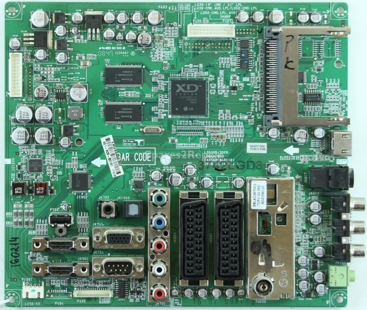 LG 37LG3000 - Main AV - EAX56818401(0) - EBU43402302 - LG5000/3000 - LD84A/84D