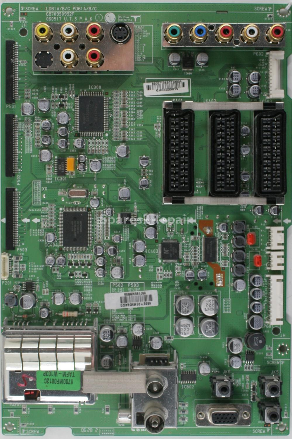 LG 42PC1DV - Main AV - 68709S0992F - 68719SMM59A