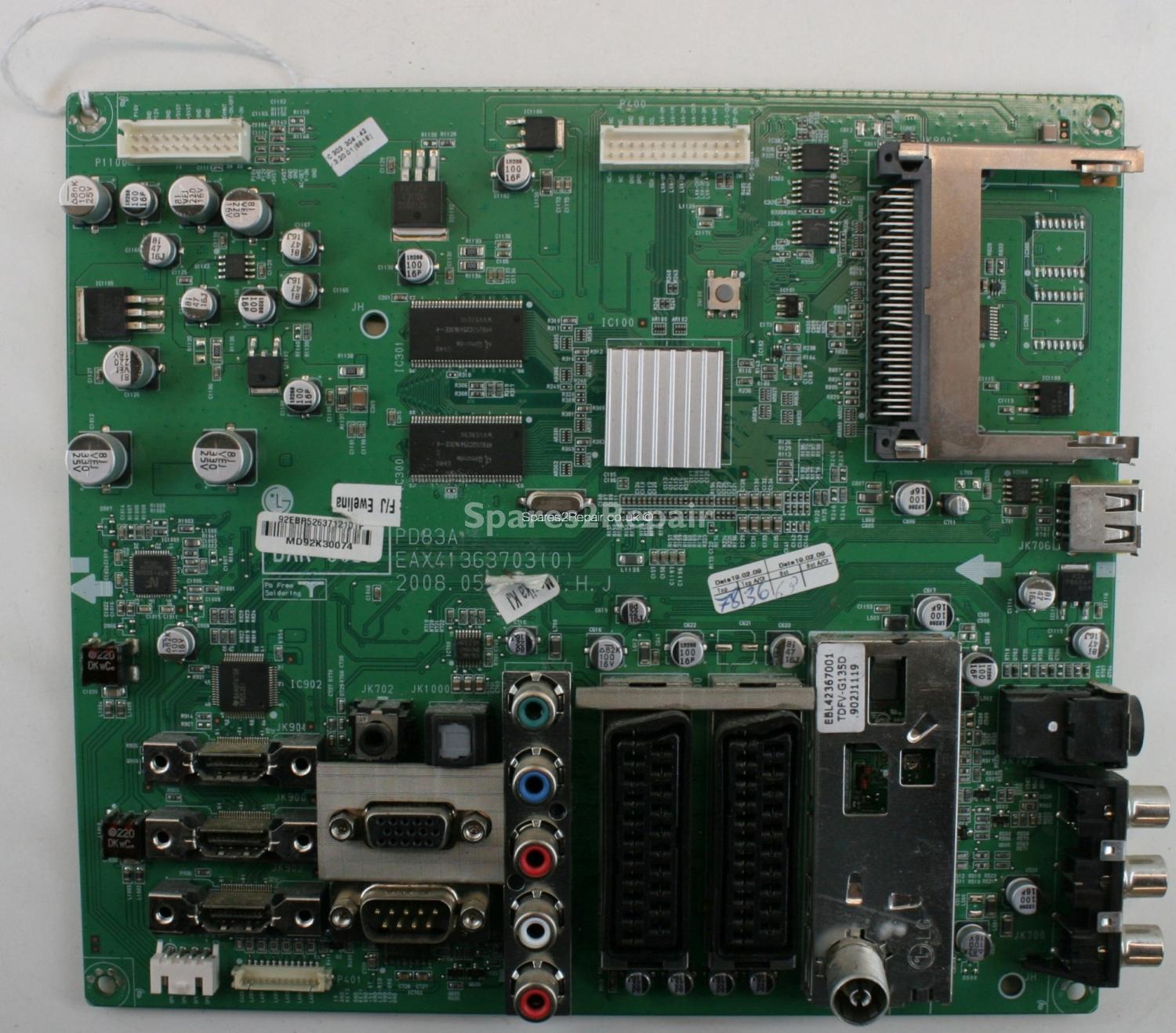 LG 42PG2000 - Main AV - EBR52637121 - EAX54363703(0) - PD83A