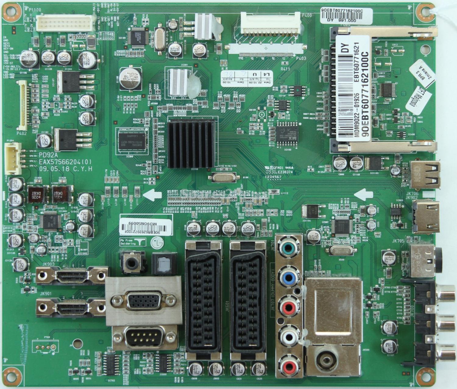 LG 42PQ6000-ZA - Main AV - EAX57566204(0) - EBT60771621 - PD92A