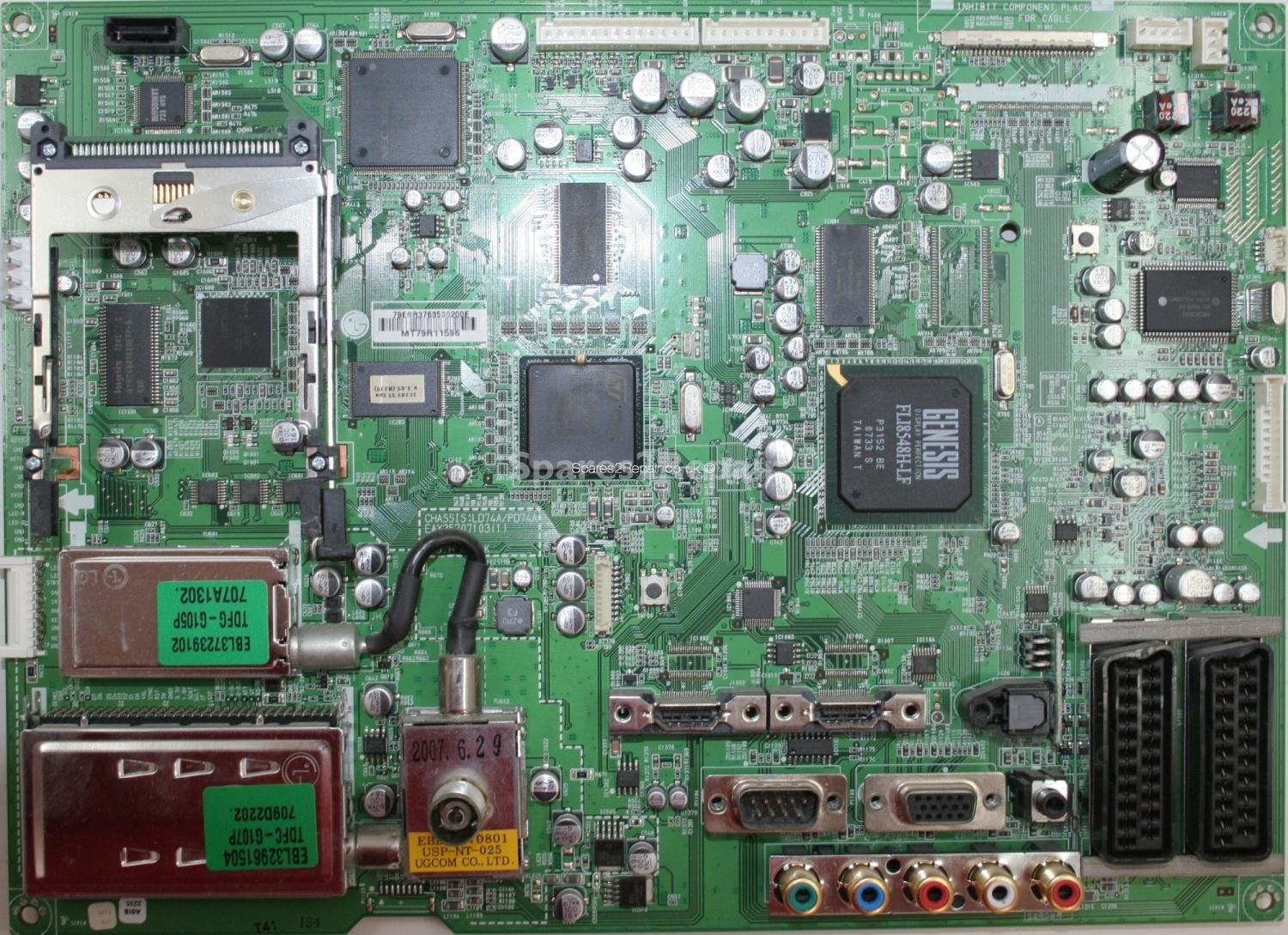 LG 42PT85 - Main AV - EBR37635602 - EAX35707103(1) - LD74A - PD74A