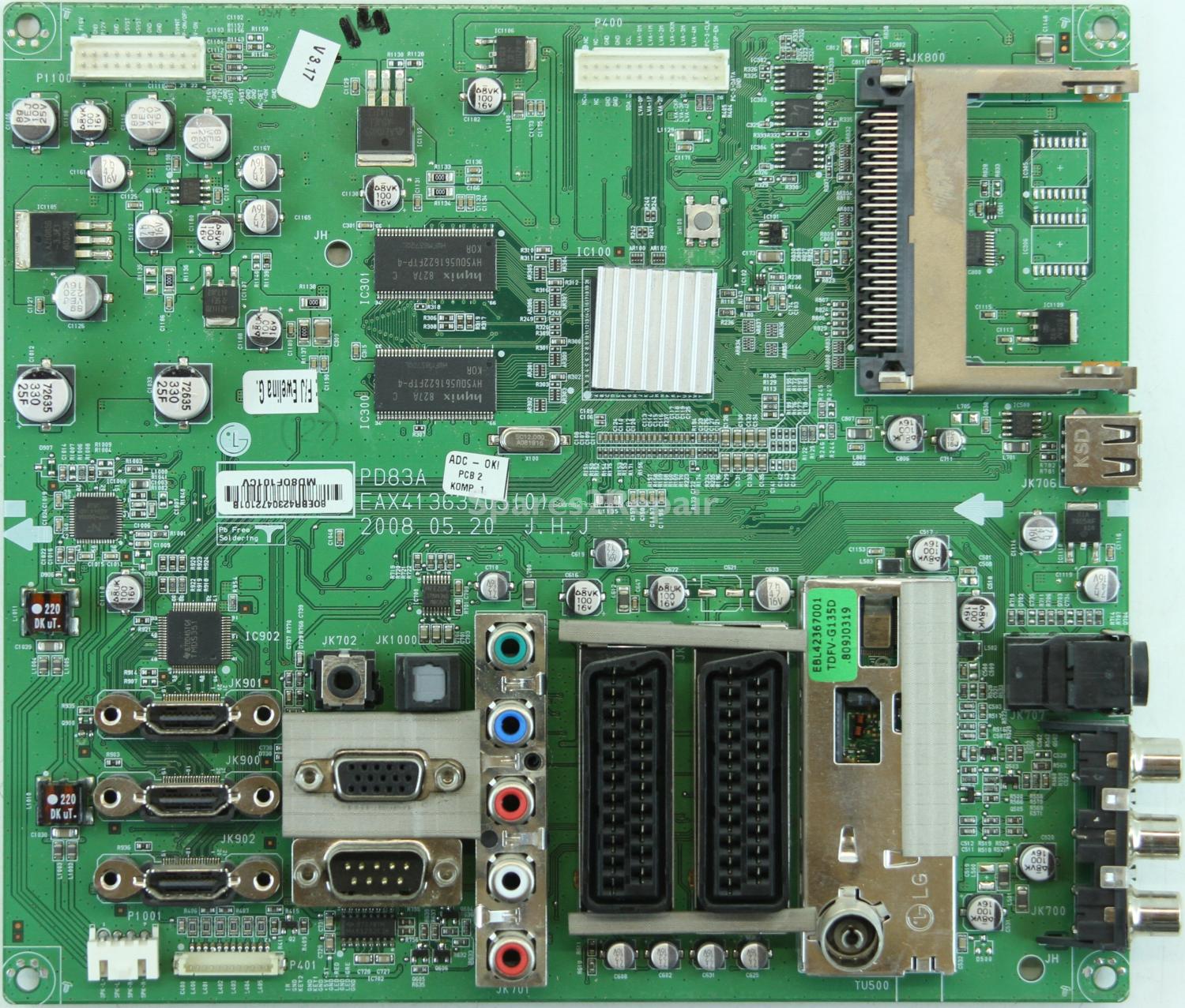 LG 50PG3000 - Main AV - EAX41363703 (0)- PD83A - EBR42304721