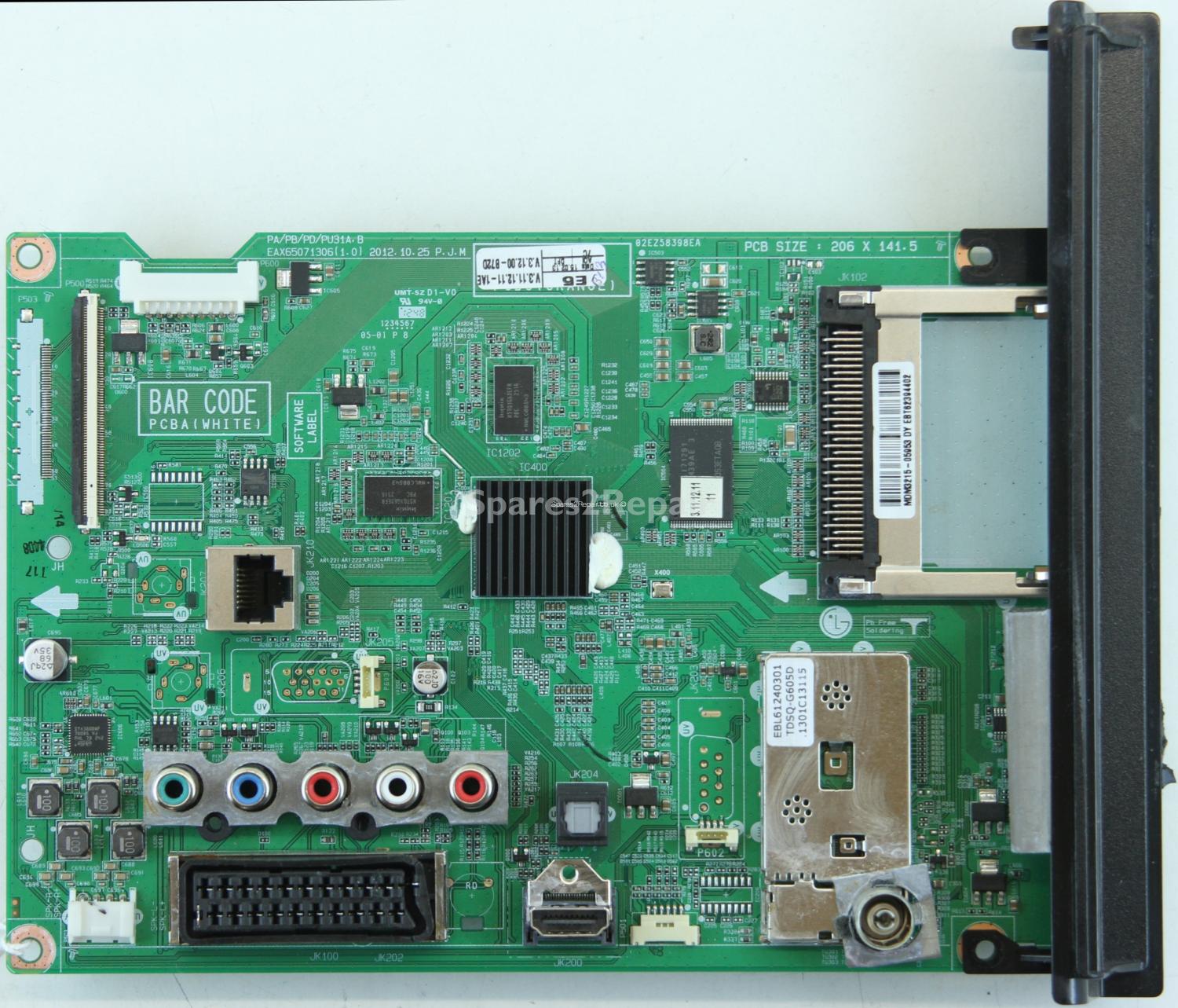 LG 50PN650T - Main AV - EAX65071306(1.0) - EBT62394402 - 02EZ58398EA