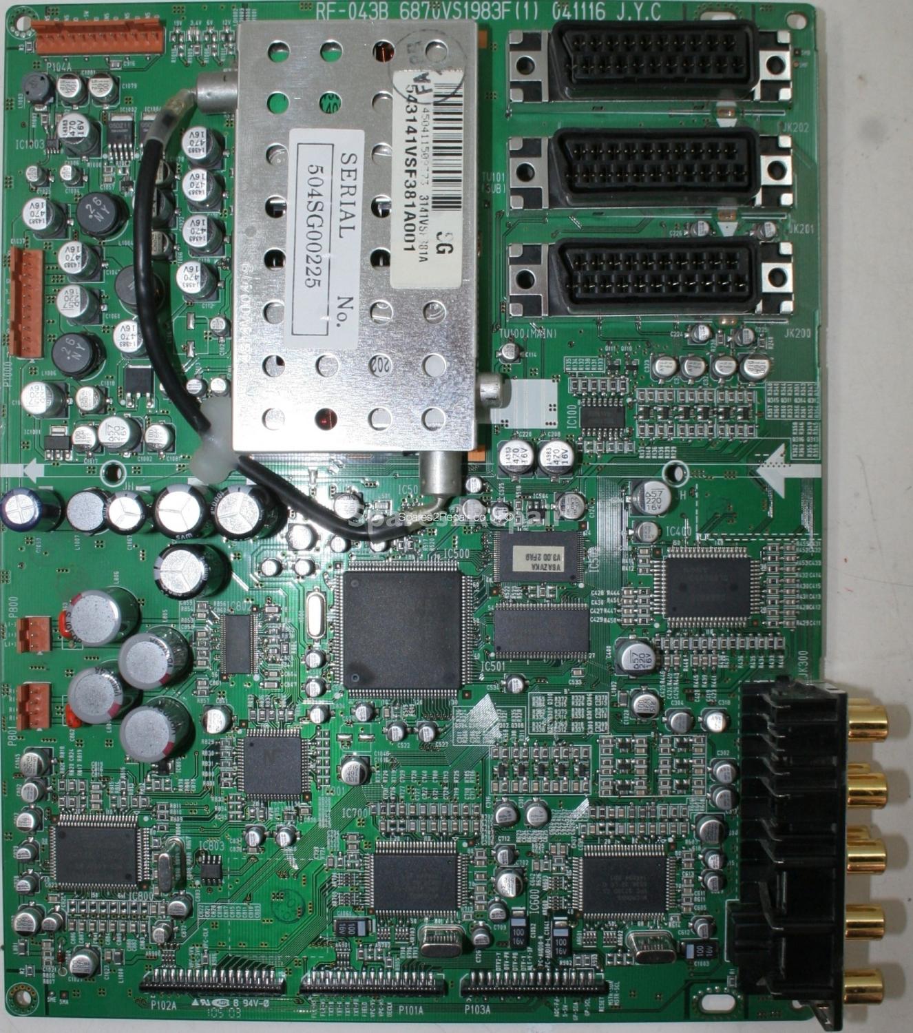 LG RZ-50PY10 - Main AV - 6870VS1983F(1) - 041116 - RF-043B