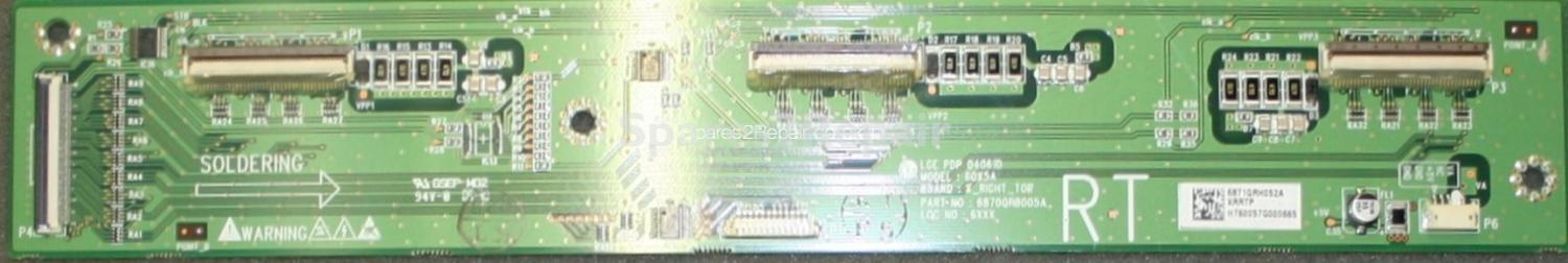 LG RZ-60PY10 - Buffer - 60X5A X_RIGHT_TOP - 6871QRH052A - 6870QRB005A