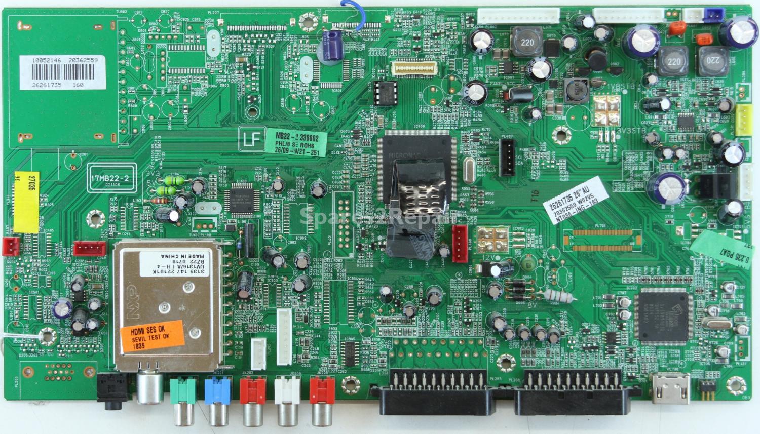 Matsui MAT26LW507 - Main AV - 17MB22-2 - 021106 - 20362559