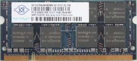 Nanya 1Gb PC2-5300S DDR2-667 Laptop Memory