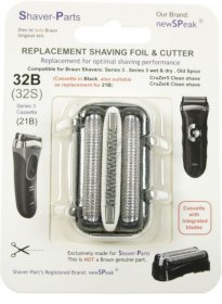 Newspeak Shaver Head - 32b Shaving Foil And Cutter Alternative For Braun 32b