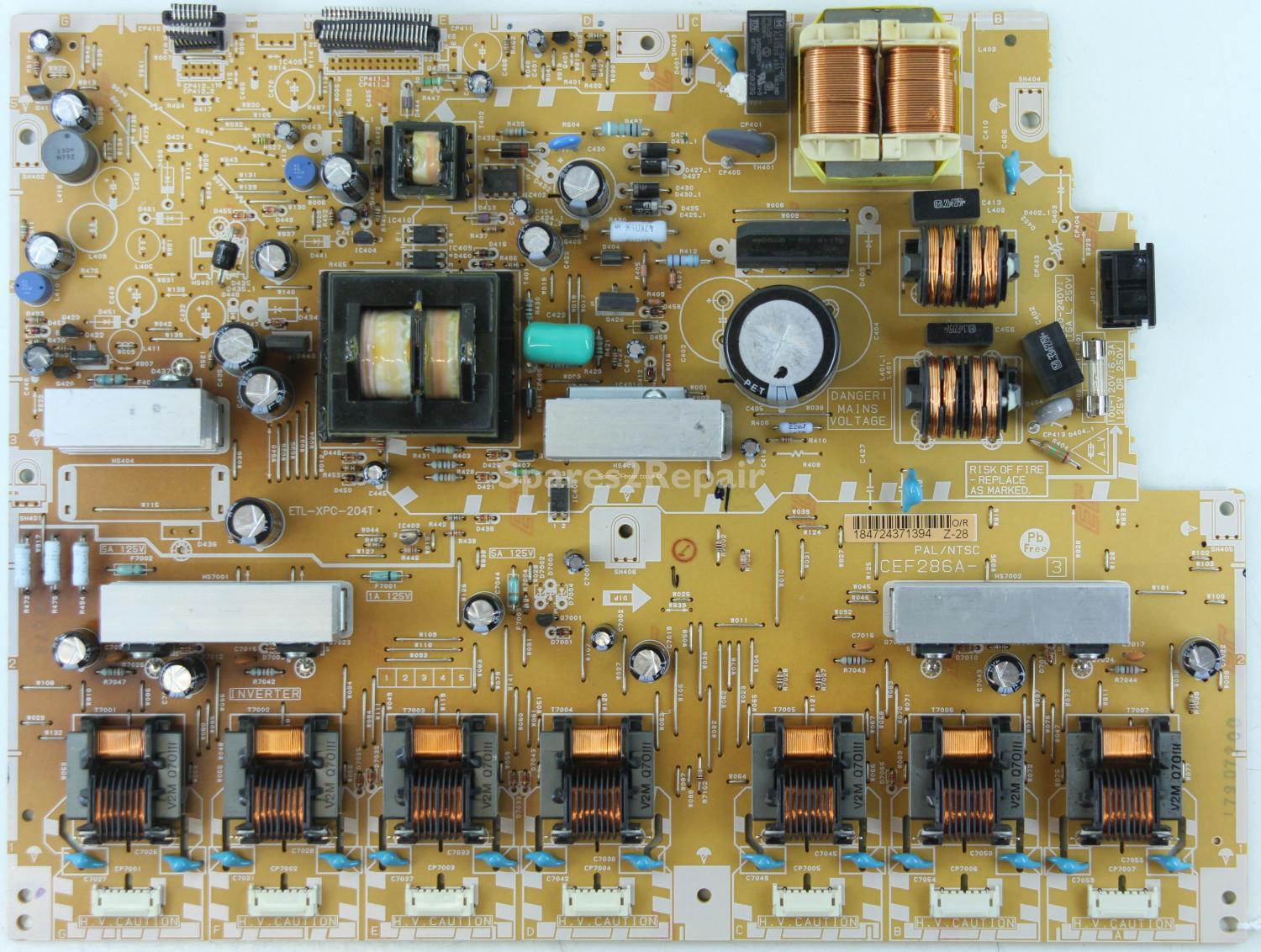 Orion TV32082 - Power Inverter - 184724371394 Z-28 - CEF286A-3 - ETL-XPC-204T