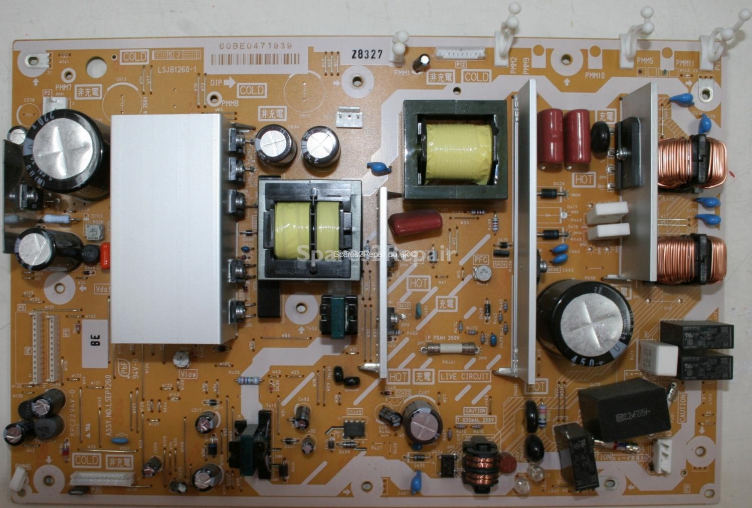 Panasonic TH-42PX80B - PSU - LSJB1260-1 - LSEP1260 BE