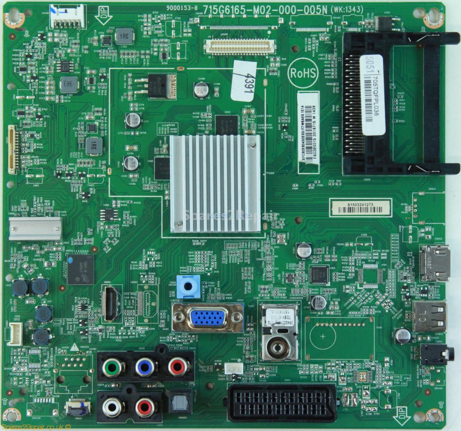 Philips 32HFL3010T/12 - Main AV - 715G6165-M02-000-005N (WK:1343) - 9000153-8 - 705TQFPL036