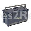 Raaco Tool Box Without Cont. - Compact 47 Professional Engineers Heavy Duty Toolbox, Including 7 Assorted Inserts And Dividers.