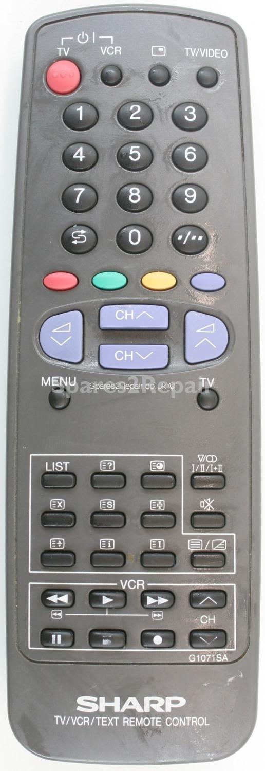 Sharp G1071SA Remote Control (Original)