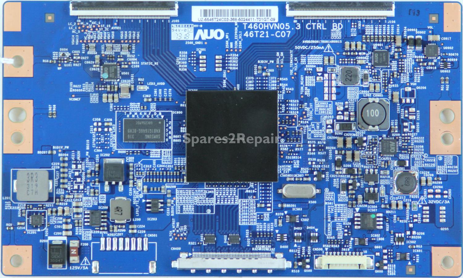 Samsung UE46F6400AK - T-Con - 55.46T24.C03 - 46T21-C07 - T460HVN05.3 CTRL BD