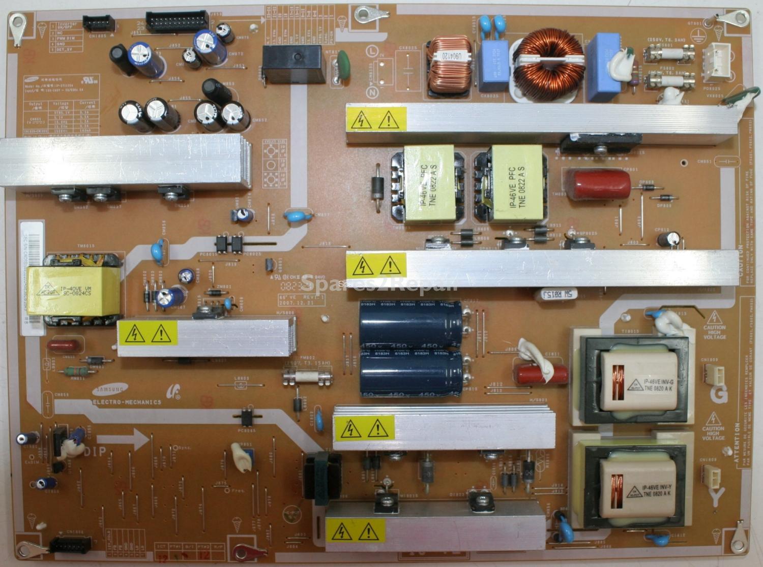 Samsung LE46A656A1F - PSU - BN44-00202A - IP-271135A - 46 VE REV1.1