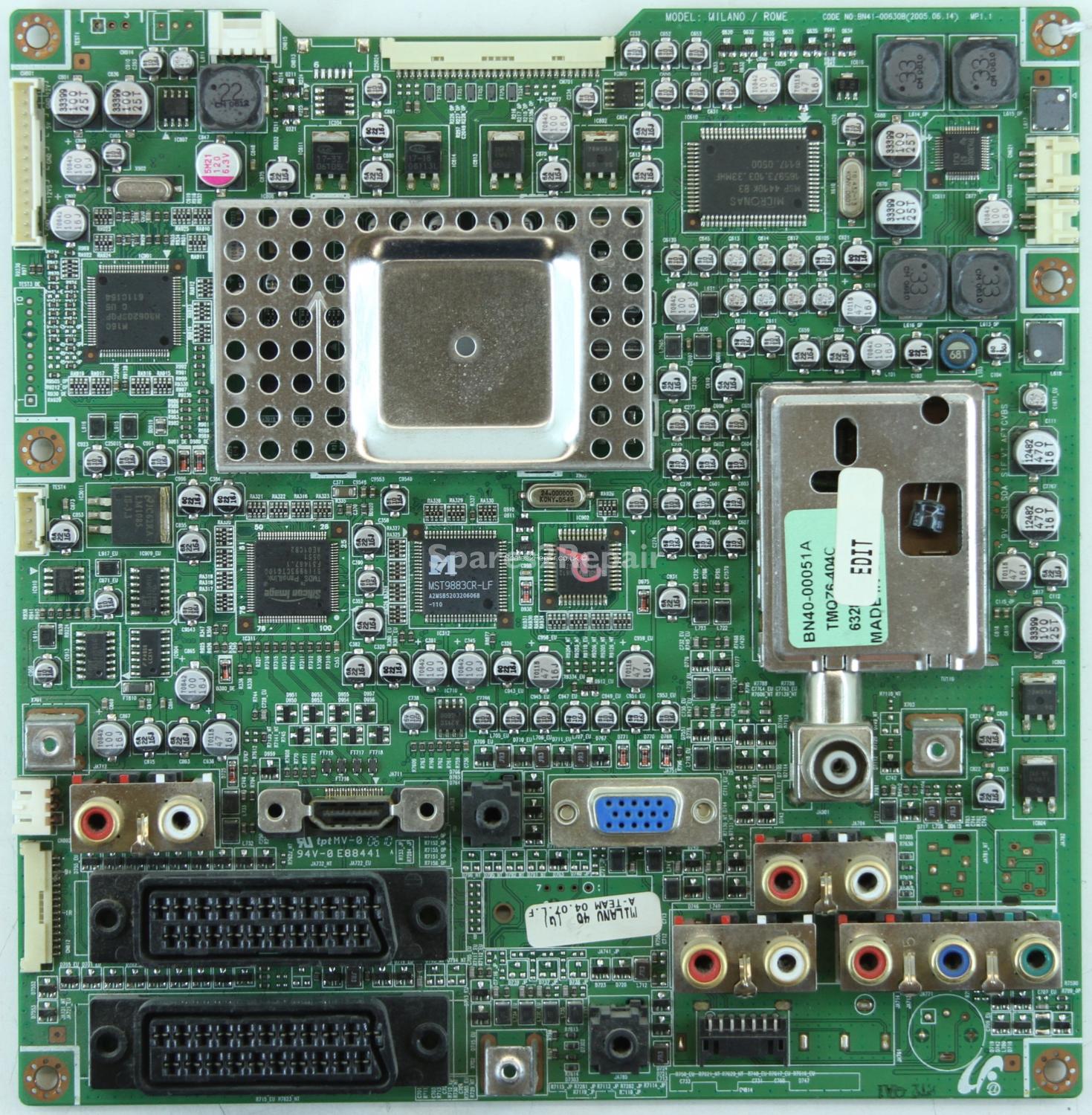 Samsung LE46M51B - Main AV - BN41-00630B - MP1.1 - BN94-00736D - MILANO ROME