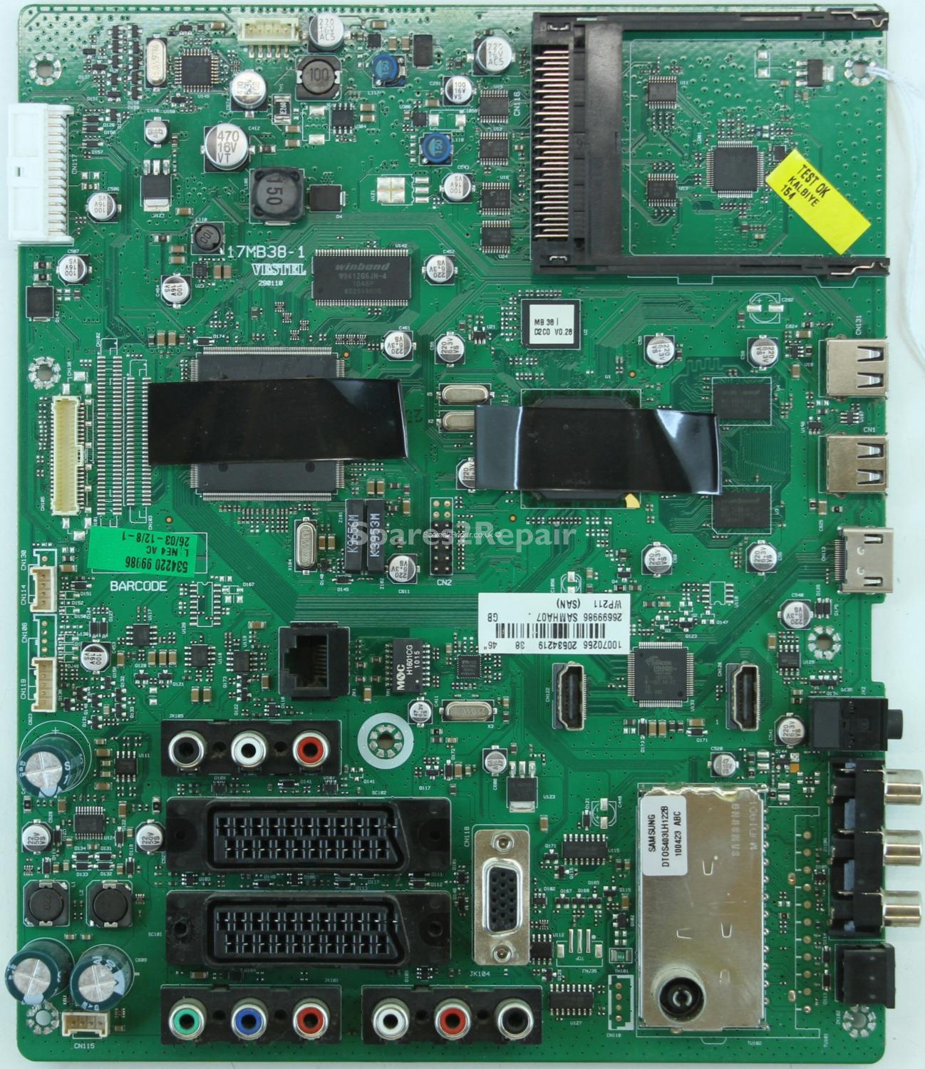 Sanyo CE46FH83-B - Main AV - 17MB38-1 - 290110 - 20534219