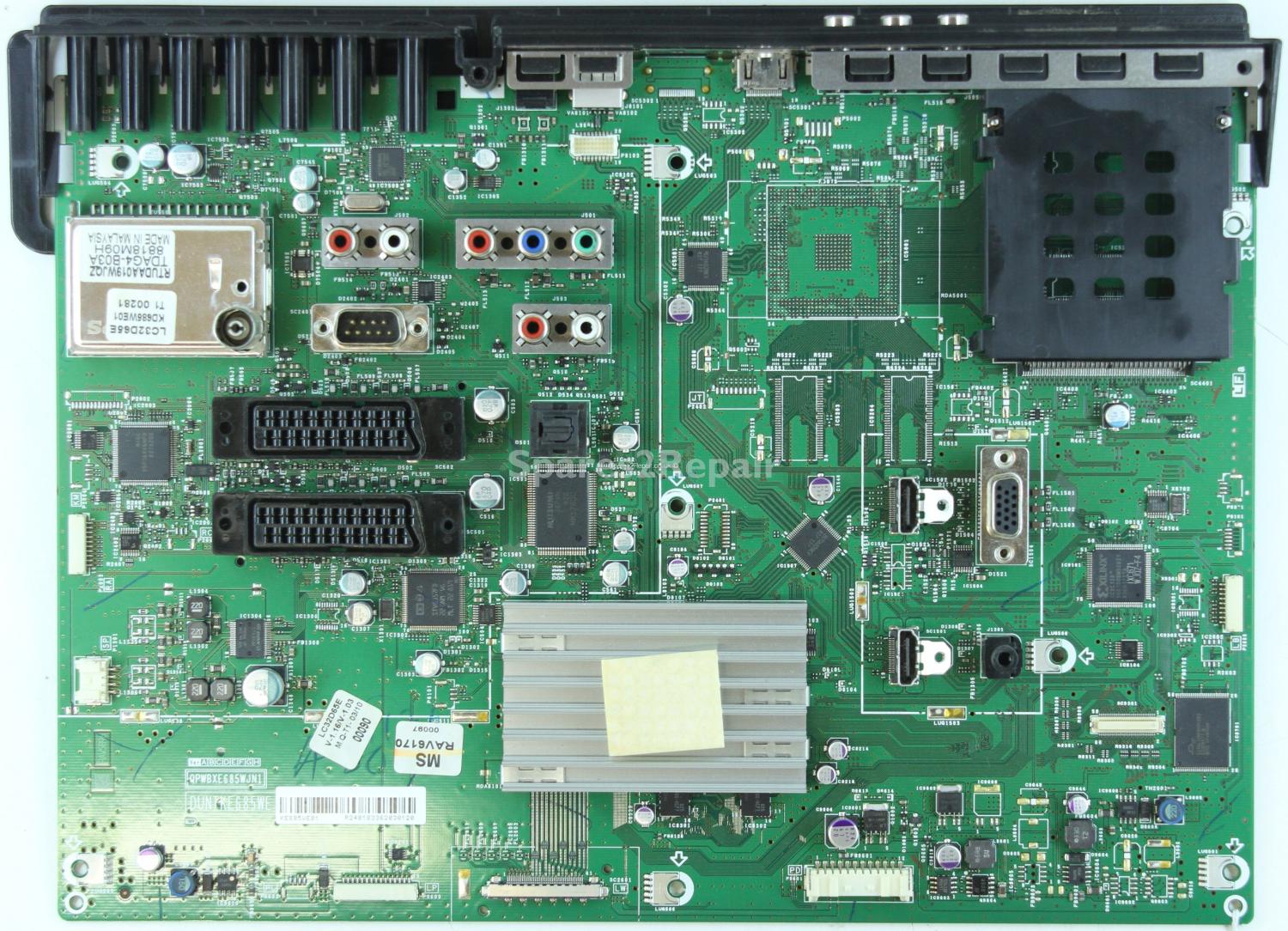 Sharp LC-32D65E - Main AV - QPWBXE685WJN1 - DUNTKE685WE - KE685WE01