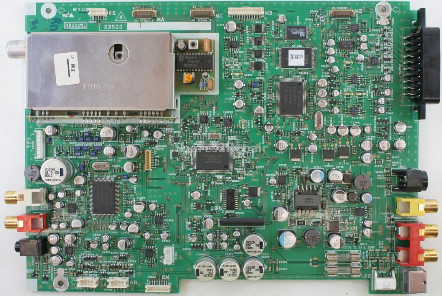 Sharp LC-22SV2E - Main AV - NB522WJ - KB522