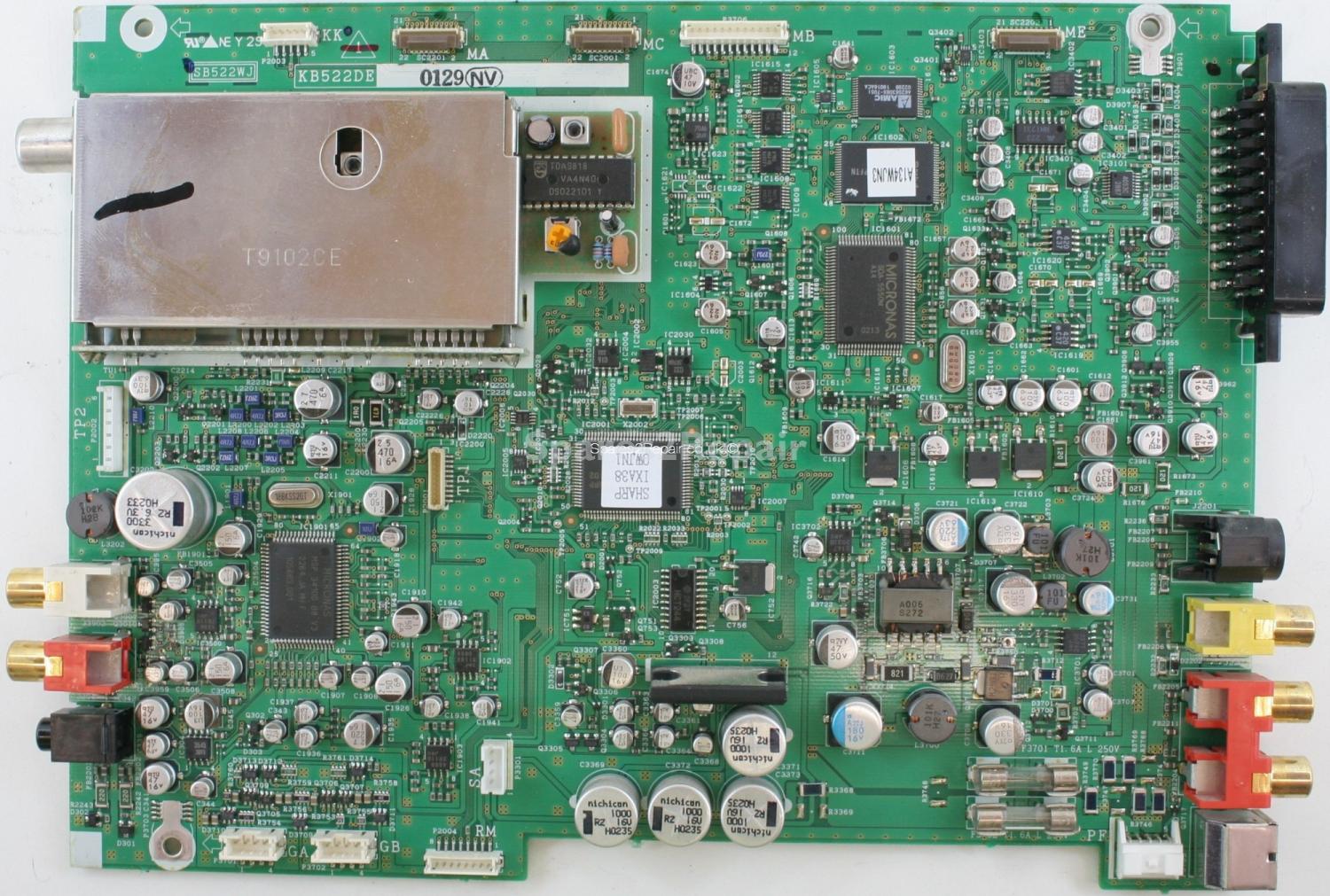 Sharp LC-22SV2E - Main AV - SB522WJ - KB522DE