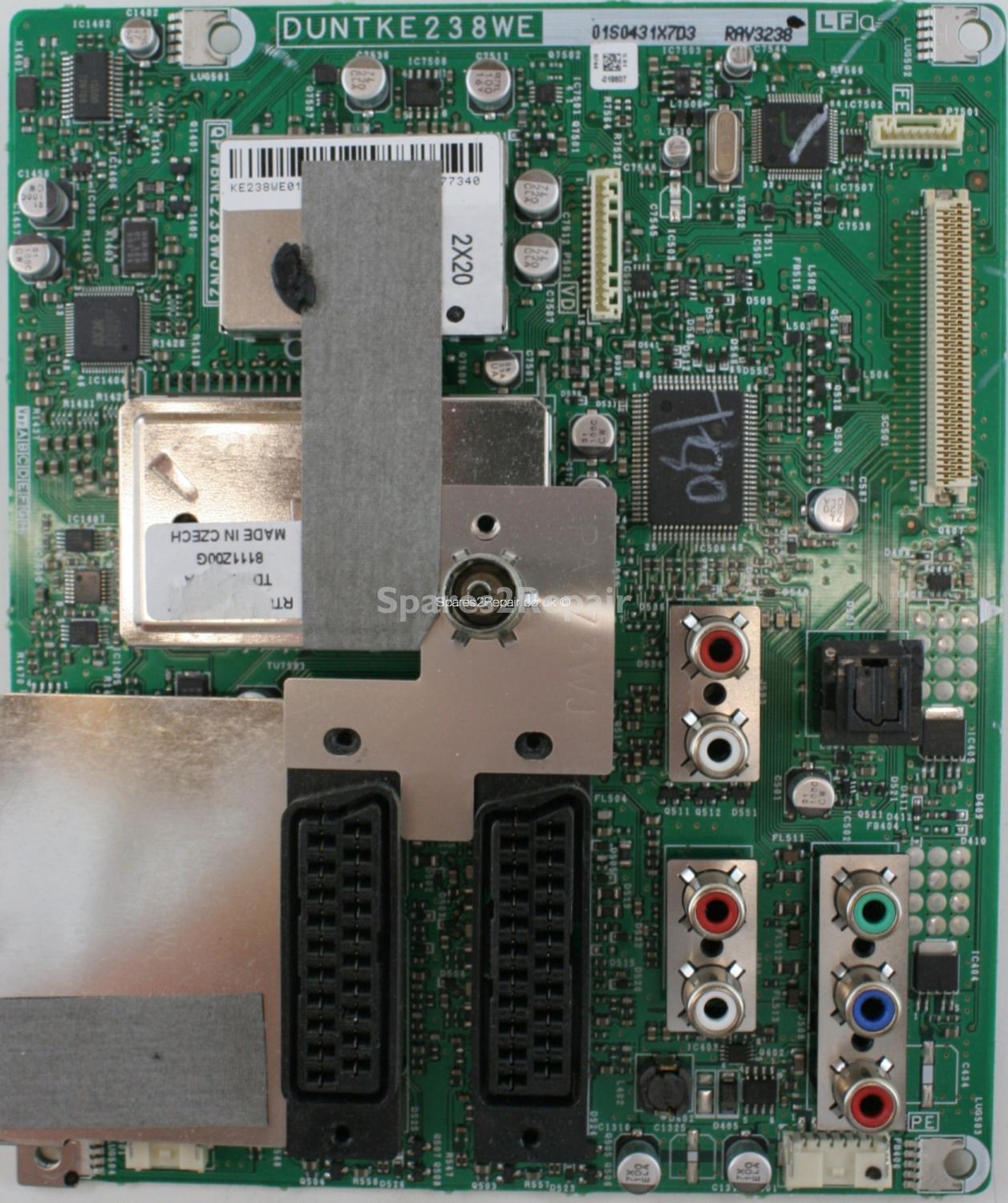 Sharp LC-32X20E - Main AV - DUNTKE238WE - QPWBNE238WJN2 - KE238WE01