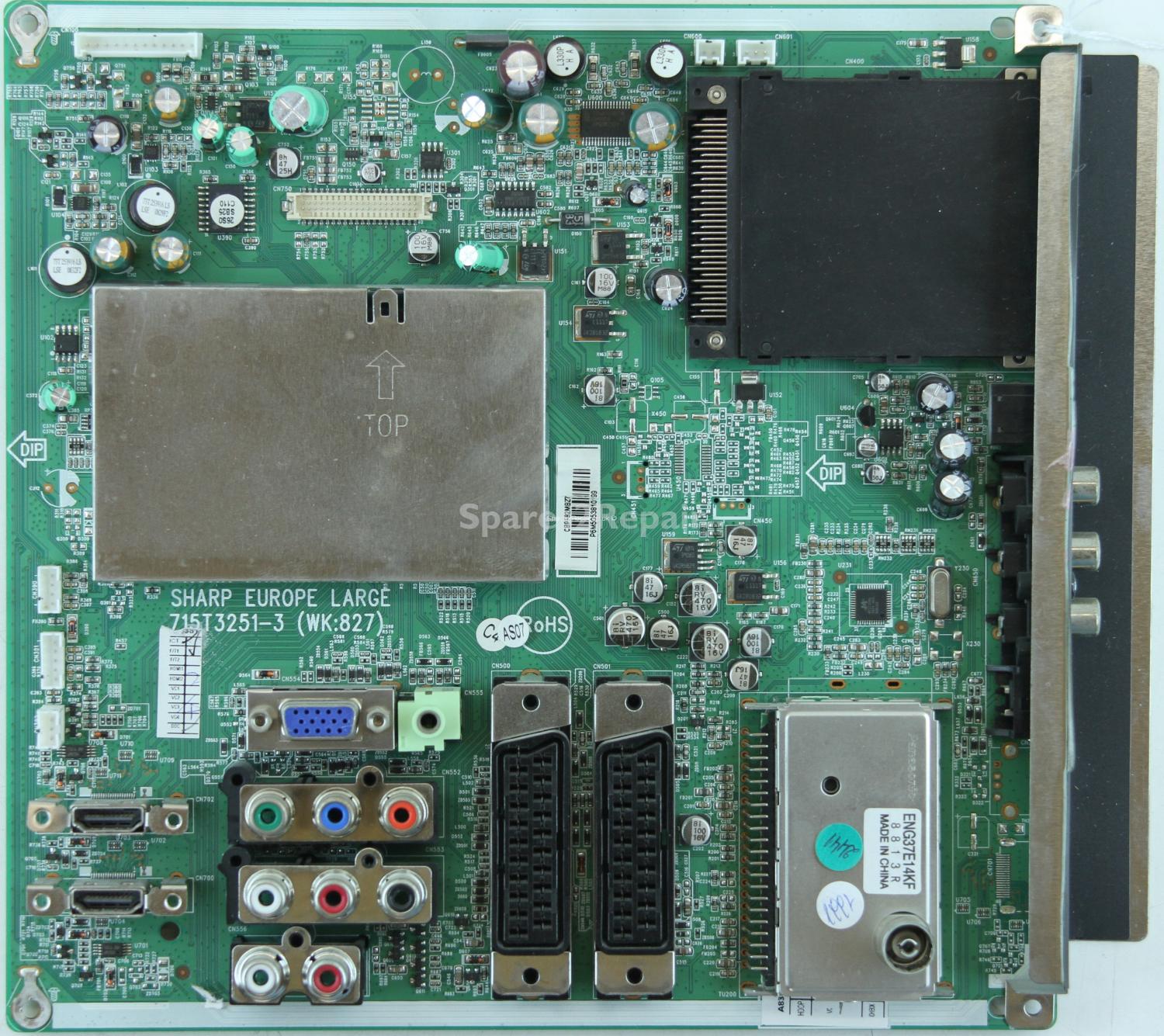 Sharp LC-26SB25E - Main AV - 715T3251-3 - (WK:827) - SHARP EUROPE LARGE - CBPF82MBZ7