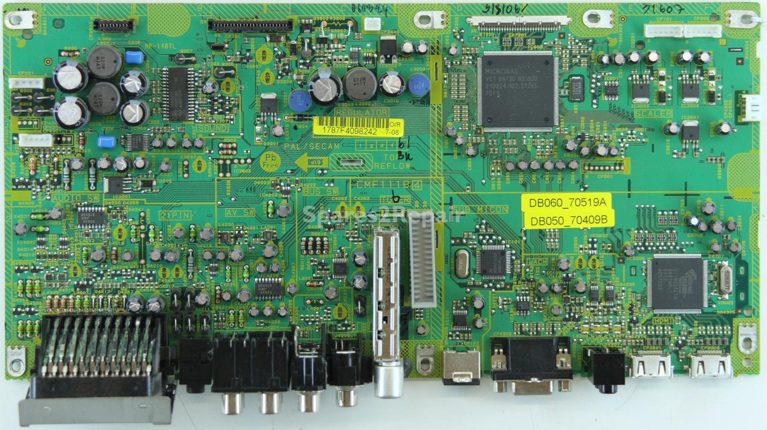 Sharp LC-32AD5E-BK - Main AV - CMF111B 4 - DB060_70519A - DB050_70409B