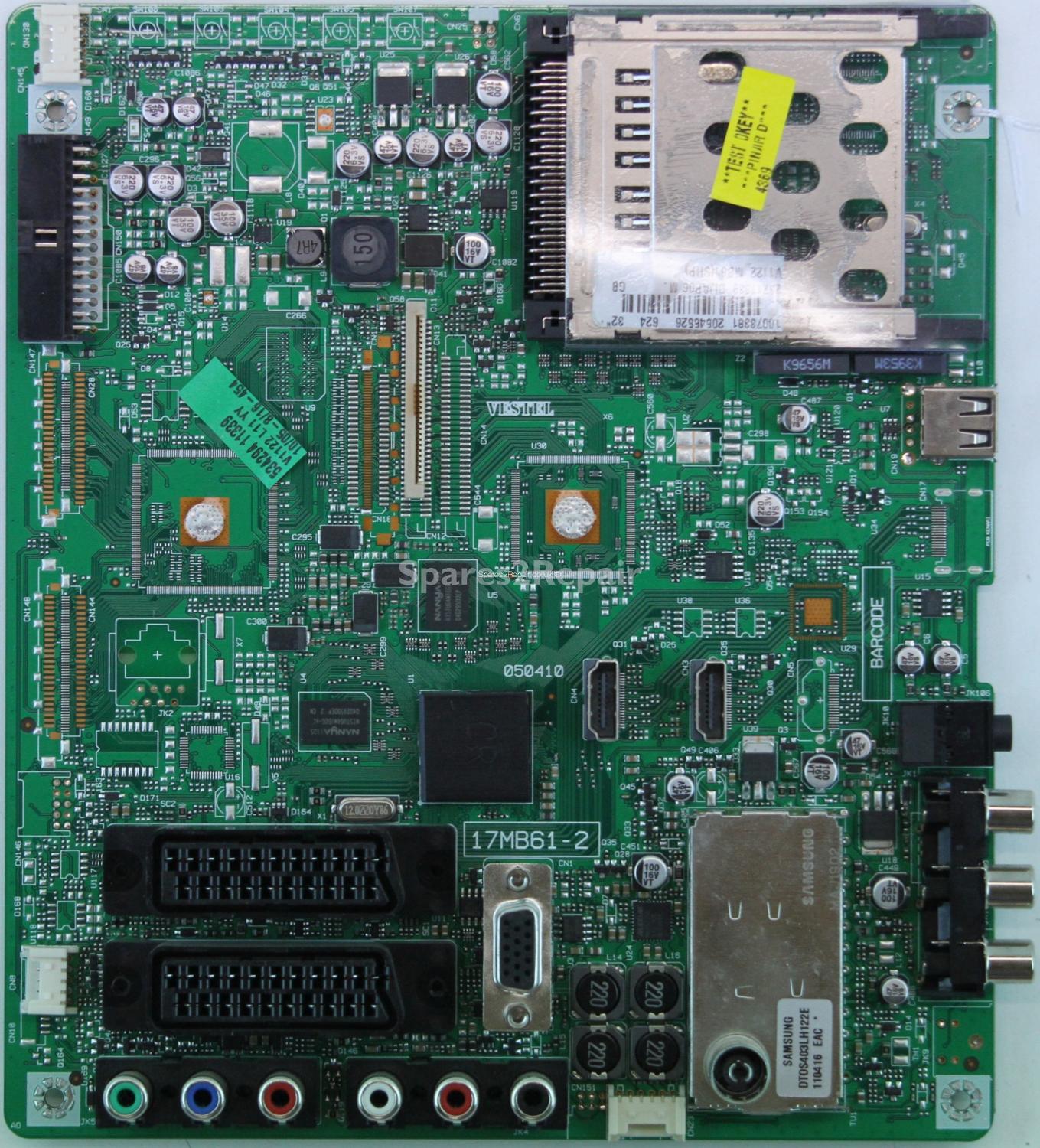 Sharp LC-32D12E - Main AV - 20545526 - 17MB61-2 - 050410