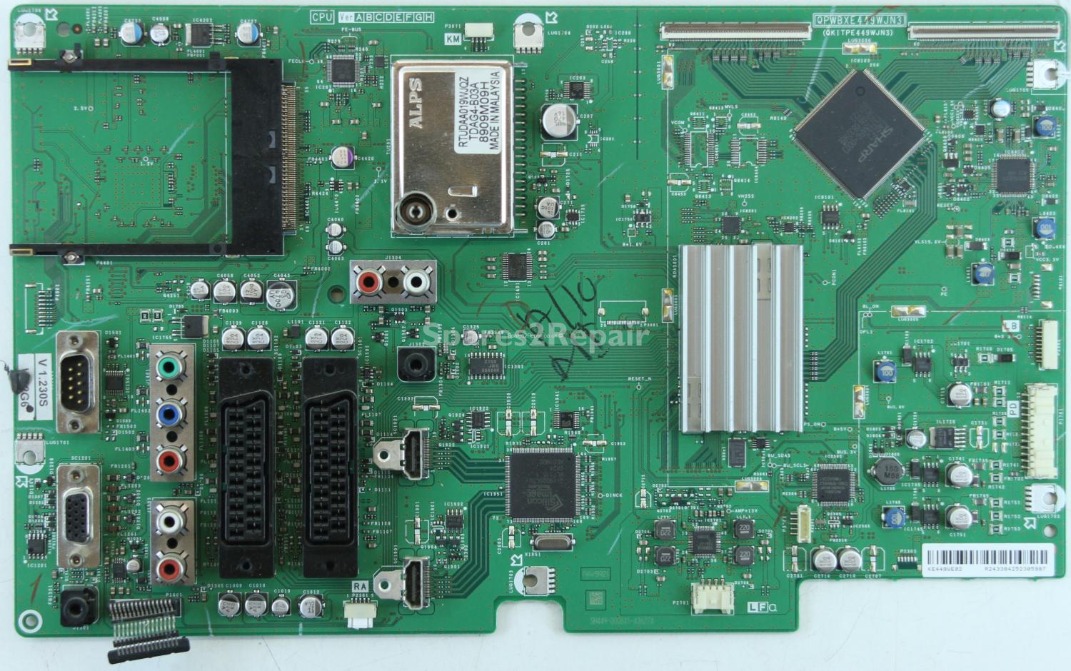 Sharp LC-32D44E-BK - Main AV - QPWBXE449WJN3 - QKITPE449WJN3 - KE449WE02