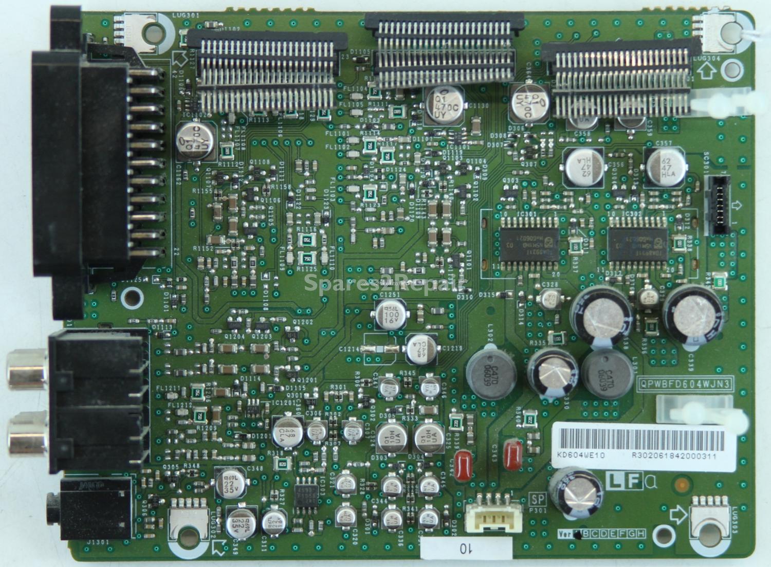 Sharp LC-32GD8E - Inputs - QPWBFD604WJN3 - KD604WE10