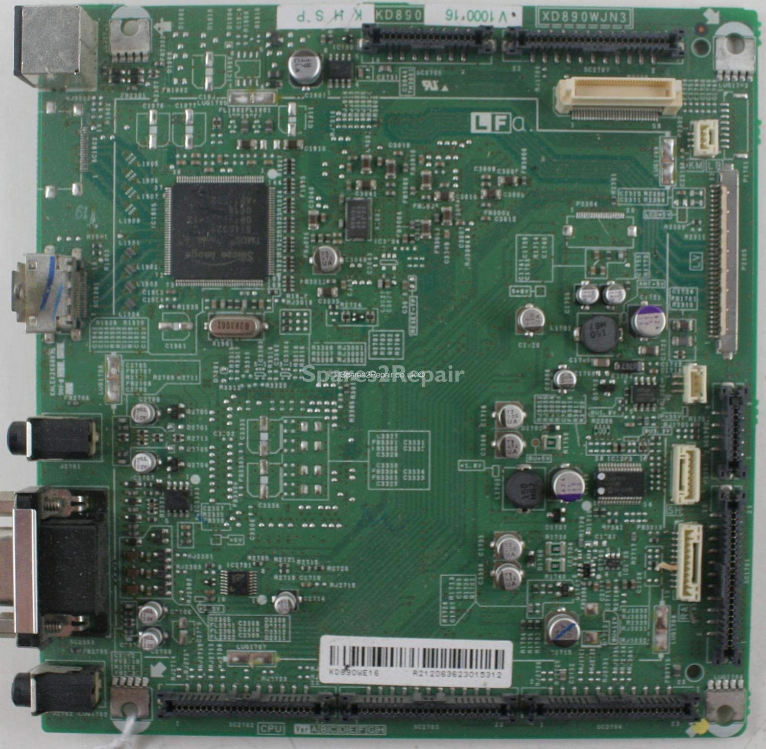 Sharp LC-32SD1E - Inputs - KD890WE16 - XD890WJN3