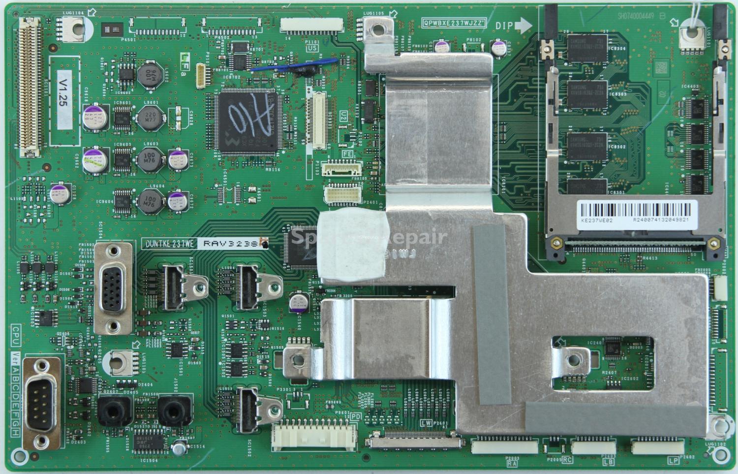 Sharp LC-32X20E - Card Reader & HDMI - DUNTKE237WE - QPWBXE237WJZZ - KE237WE02